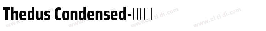 Thedus Condensed字体转换